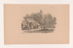 Ferme avec charrette - Barend Cornelis Koekkoek