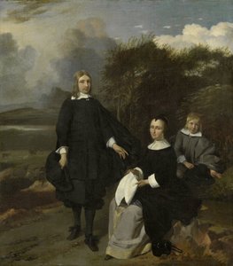 Famille dans un paysage