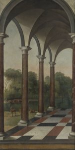 Colonnade donnant sur un parc - Barent Fabritius (attributed to)