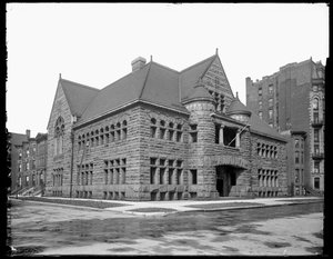 Société historique de Chicago, Chicago, Illinois, USA, vers 1900 (photo n/b)