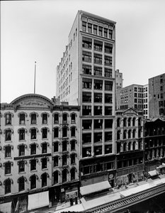 Clifton House, Thomas Church building et J. P. Atwater building, Chicago, Illinois, USA, vers 1900 - Barnes and Crosby