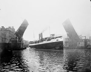 Navire Eastland, Chicago, Illinois, États-Unis, c.1900 - Barnes and Crosby
