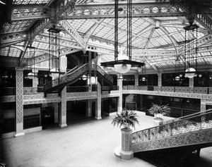 Hall du bâtiment Rookery, Chicago, Illinois, USA