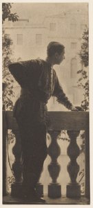 [Autoportrait] / [Adolf de Meyer au balcon du palais Balbi-Valier, Venise, Italie]