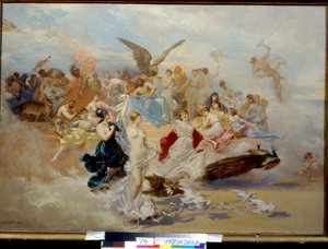 Le jugement de Paris - Baron Ernest Friedrich von Liphart
