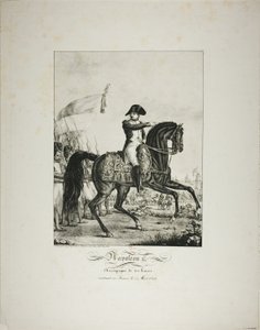 Napoléon accompagné de ses bons hommes, retournant en France le 1er mars 1815 - Baron François Pascal Simon Gérard