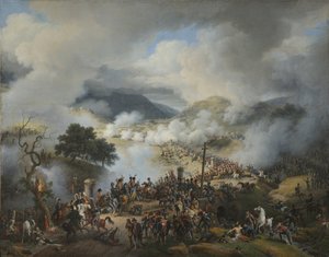 French: Bataille du col de Somo Sierra en Castille, le 30 novembre 1808 Battle of Somo Sierra, November 30, 1808