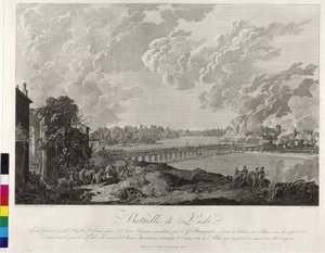 Bataille de Lodi 1796 (gravure sur cuivre)