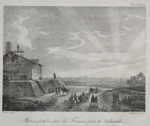 Campagne Espagnole : Un Bâtiment Fortifié par les Français près de Valladolid - Baron Louis Albert Guillain Bacler d