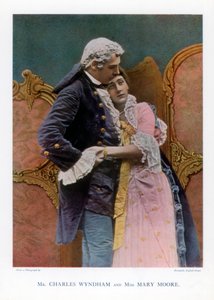 Charles Wyndham et Mary Moore, acteurs anglais