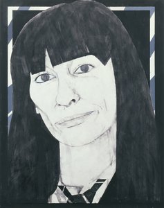 Portrait de Beryl Bainbridge, illustration pour Cosmopolitan, 1970s