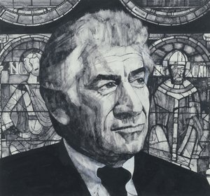 Portrait de Leonard Bernstein, illustration pour The Sunday Times, 1970s - Barry Fantoni