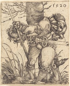 Fantassin Devant un Arbre - Barthel Beham