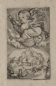 Génie chevauchant une balle - Barthel Beham