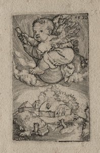 Génie chevauchant une boule, 1520 - Barthel Beham