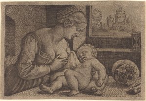 Madonna avec crâne - Barthel Beham