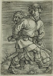 Couple de Paysans Dansant - Barthel Beham