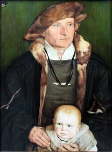 Portrait de Hans Urmiller et de son fils - Barthel Beham