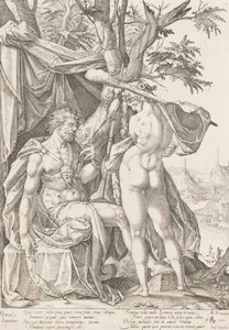 Hercule et Omphale, 1590 - Bartholomaeus Spranger