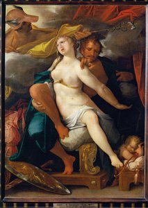 Vénus et Mars, avertis par Mercure - Bartholomaeus Spranger
