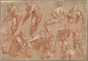 Études de figures - Bartholomaeus Spranger after Jacopo Tintoretto