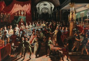 Le Festin de Balthazar - Bartholomäus Strobel the Younger