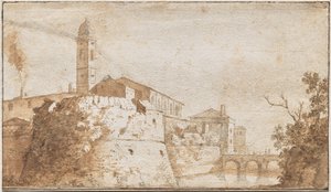 Vue de Bracciano avec l