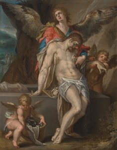 Le Corps du Christ soutenu par des Anges