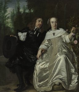 Néerlandais : Abraham del Court et sa femme Maria de Kaersgieter Abraham del Court et sa femme Maria de Kaersgieter - Bartholomeus van der Helst