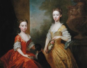 Les Filles de Scrope Egerton, 5e Comte et 1er Duc de Bridgewater, vers 1734
