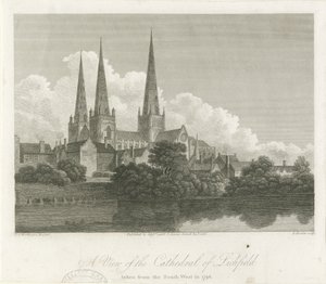 Cathédrale de Lichfield - Vue sud-ouest