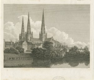 Cathédrale de Lichfield - Vue sud-ouest