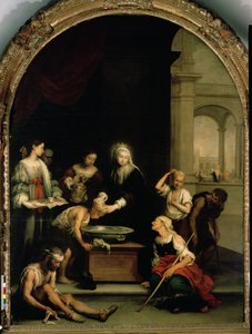 Sainte Élisabeth de Hongrie soignant les malades et les lépreux, vers 1671-74