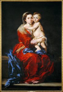 La Vierge au rosaire (peinture sur toile)