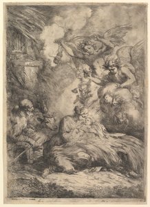 La Nativité avec des anges, 1650-57