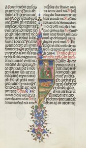 Missale: Fol. 131: Saint Luc avec le Taureau, 1469 - Bartolomeo Caporali