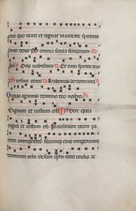 Missale: Fol. 154: Musique pour Exultet, 1469 - Bartolomeo Caporali