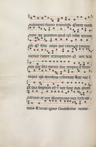 Missale: Fol. 155v: Musique pour Exultet, 1469