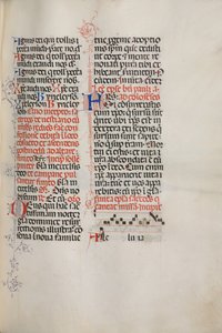 Missale : Fol. 171 : Musique pour Alléluia etc. au début de Pâques, 1469
