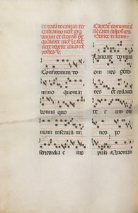 Missale : Fol. 171v : Musique pour Alléluia etc. au début de Pâques, 1469