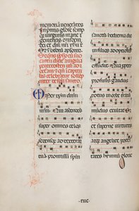 Missale : Fol. 180v : Musique pour diverses prières ordinaires, 1469 - Bartolomeo Caporali