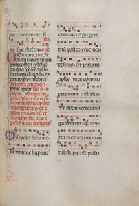 Missale : Fol. 181 : Musique pour diverses prières ordinaires, 1469 - Bartolomeo Caporali