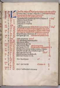 Missale : Fol. 3r : Page de calendrier de janvier, 1469 - Bartolomeo Caporali