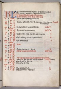 Missale : Fol. 5r : Page du calendrier de mai, 1469 - Bartolomeo Caporali
