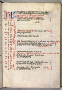 Missale : Fol. 7r : Page du calendrier de septembre, 1469 - Bartolomeo Caporali