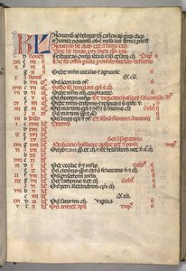 Missale : Fol. 8r : Page du calendrier de novembre, 1469 - Bartolomeo Caporali