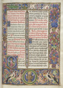 Missale : Fol. 9 : Ordo Missalis bordures complètes, 1469 - Bartolomeo Caporali