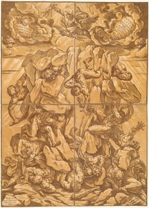 La Chute des Géants - Bartolomeo Coriolano after Guido Reni