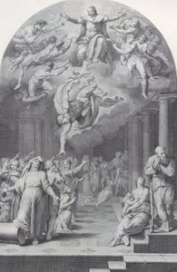 Planche 40 : la division des élus et des réprouvés, 1756