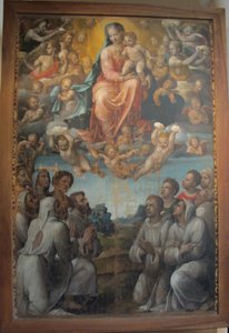 Bartolomeo neroni dit le Hérisson, Madone avec les Frères de la Compagnie